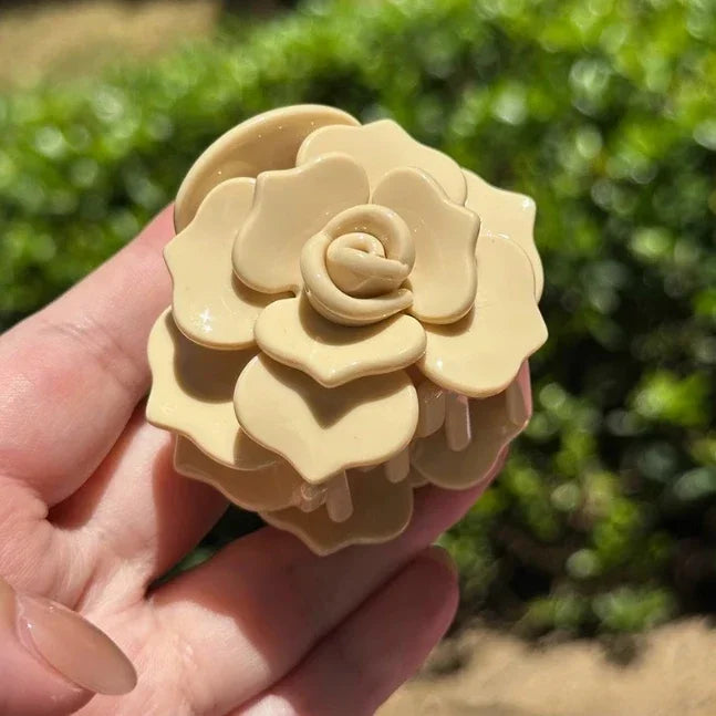 Camellia Hair Claw - Ice Cream Cake