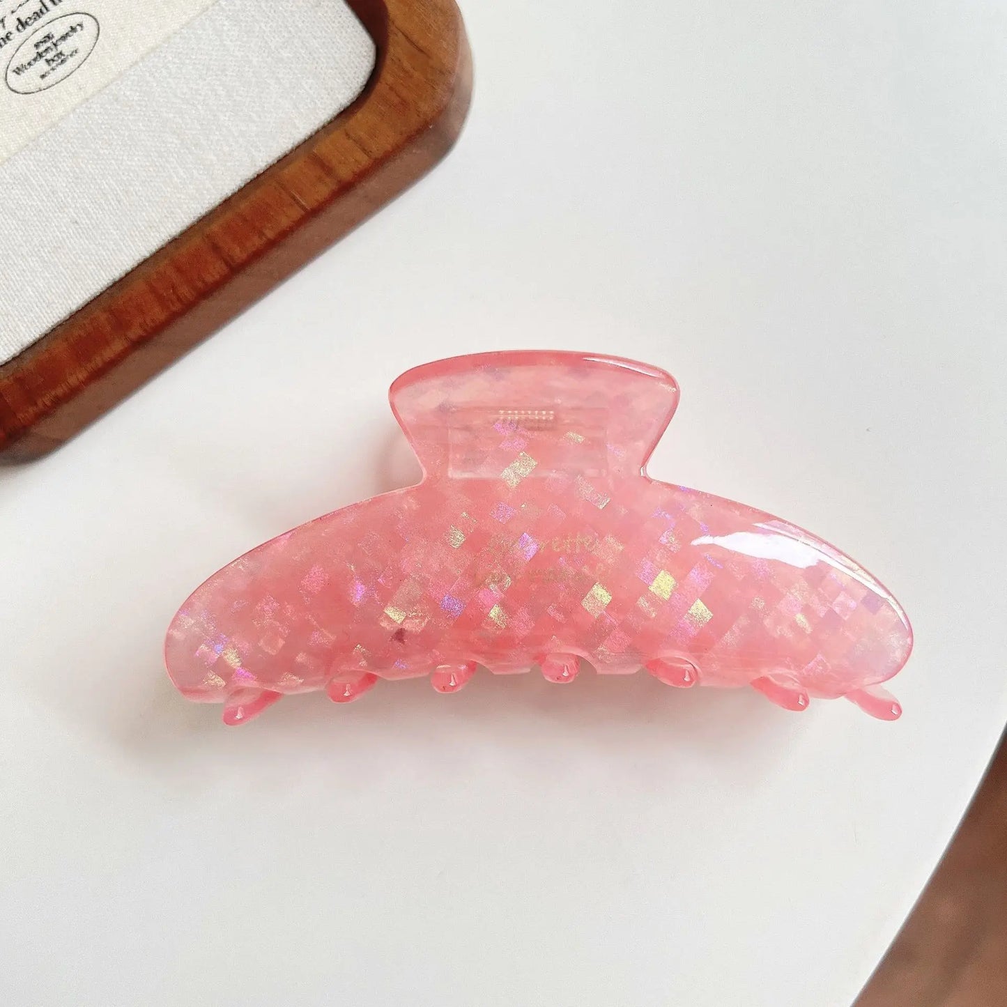 Glossy Acrylic Pastel Hair Claw