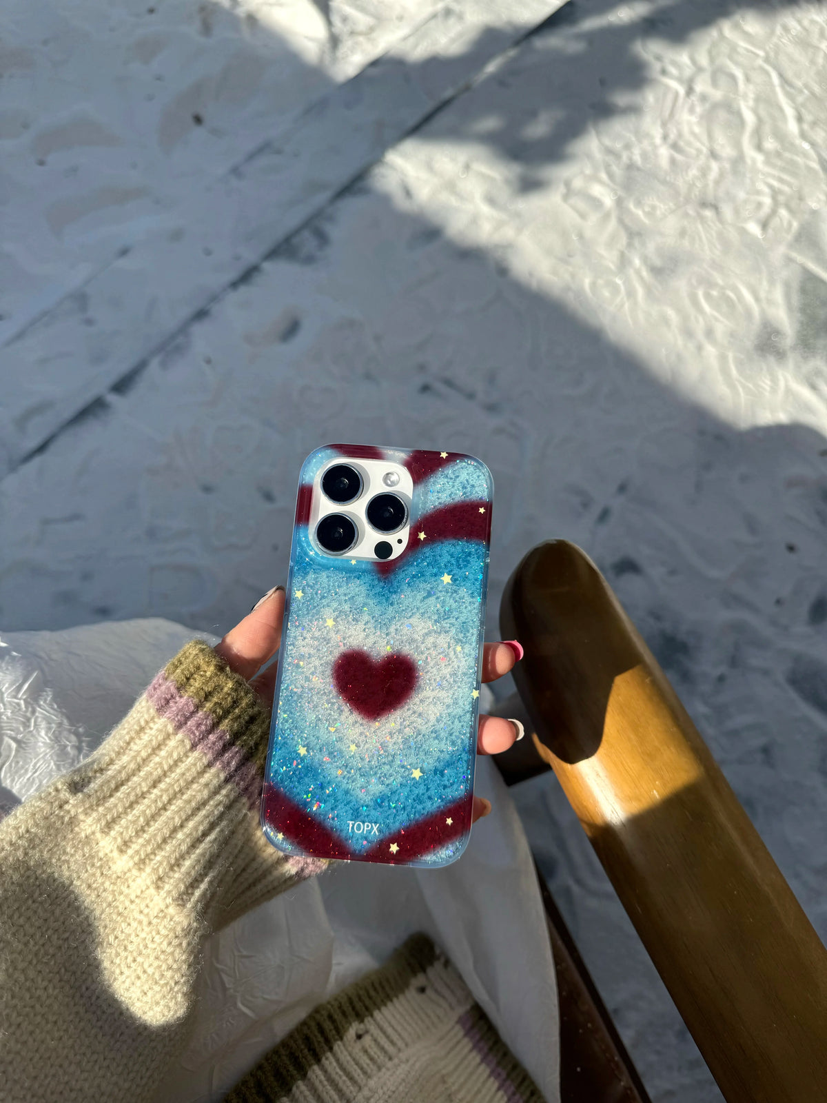 Glitter Heart iPhone Case