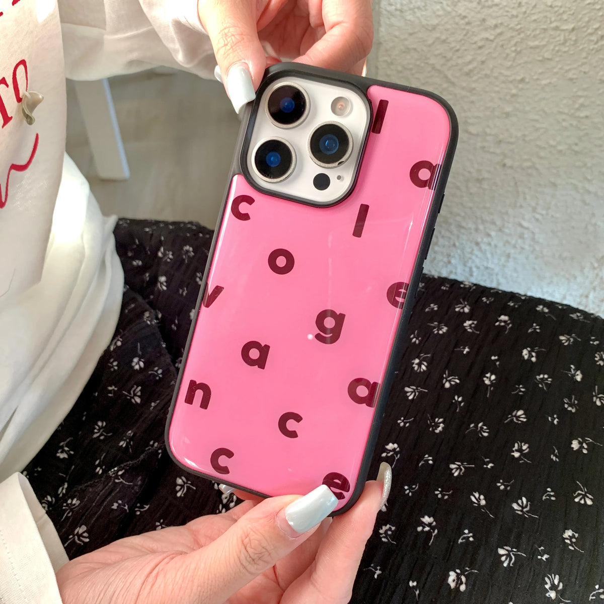 Glossy Alphabet iPhone Case