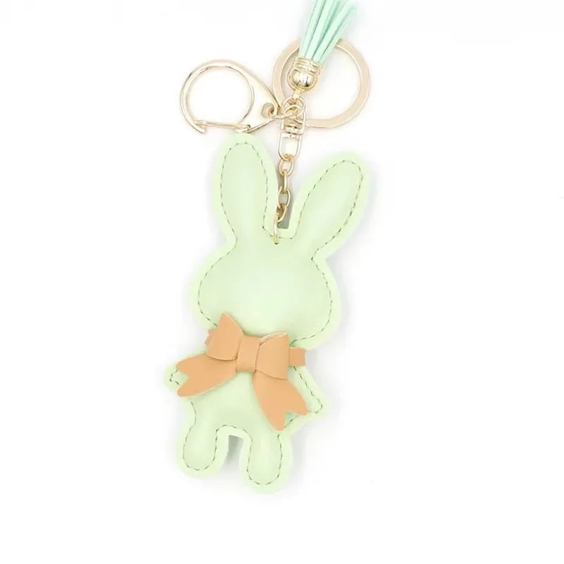 Cute Bunny Bag Charm Keychain - Small Rabbit Purse Pendant, DIY Doll Accessories for Handbags Backpacks Gifts for Girls Wome - Ice Cream Cake