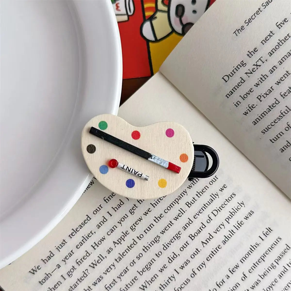 Palette and Paint Tube Hair Clip - Ice Cream Cake