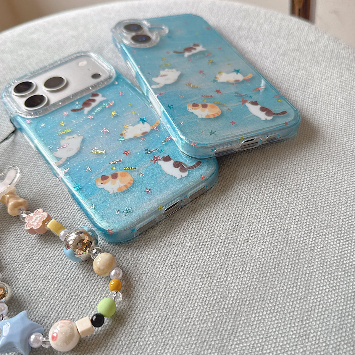Glittery Kitty Cat Aquarium iPhone Case