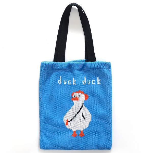 Knitted Duck Duck Tote