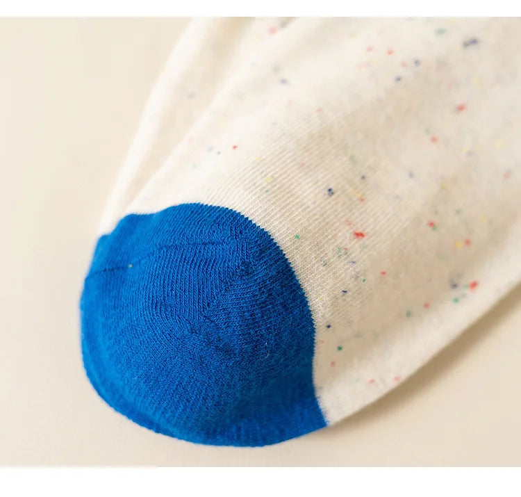 Funny Cute Cartoon Clown Casual Sports Women's Mid-tube Socks Cartoon Circus Long Cotton Socks Personality Brand Socks - Ice Cream Cake