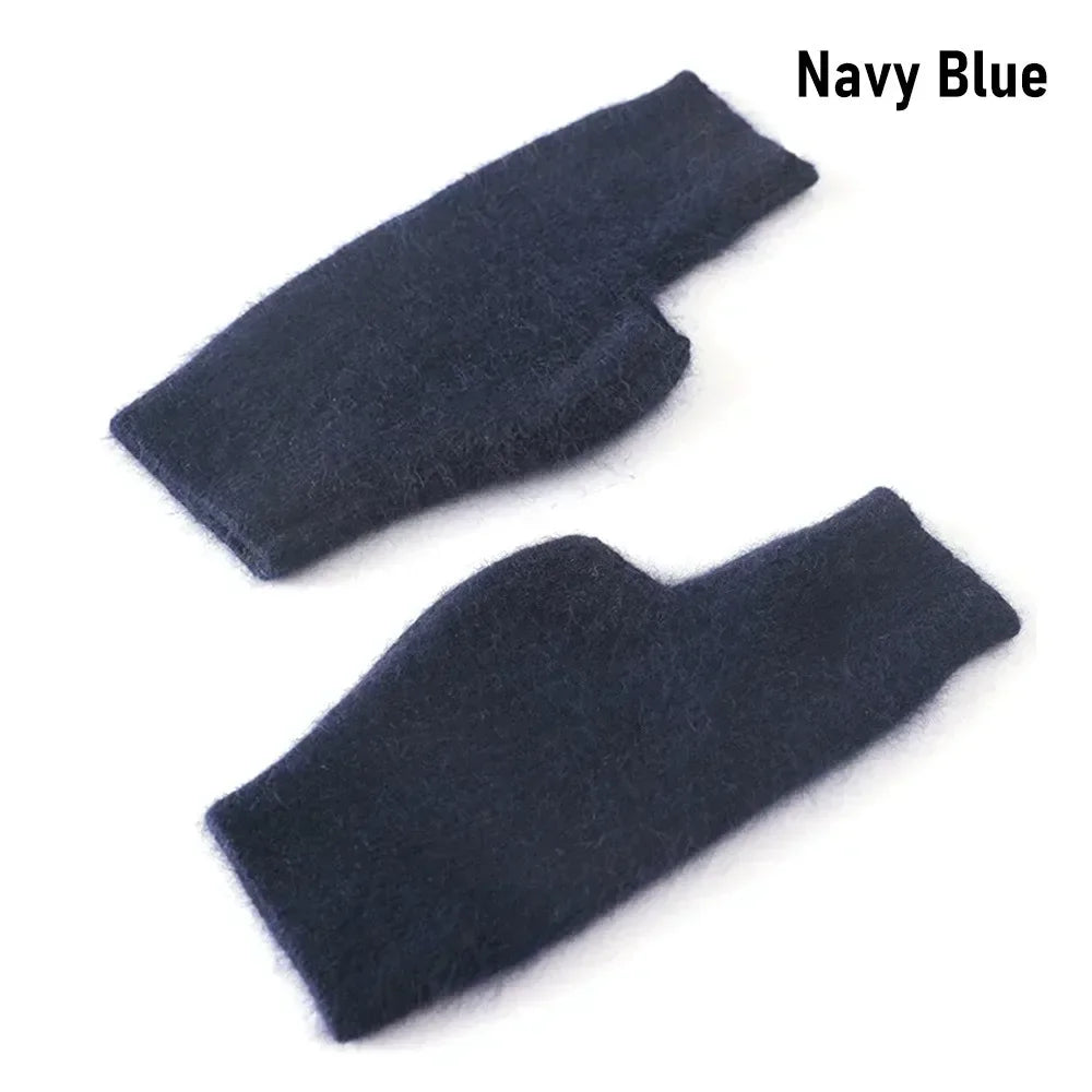 Fuzzy Fingerless Gloves