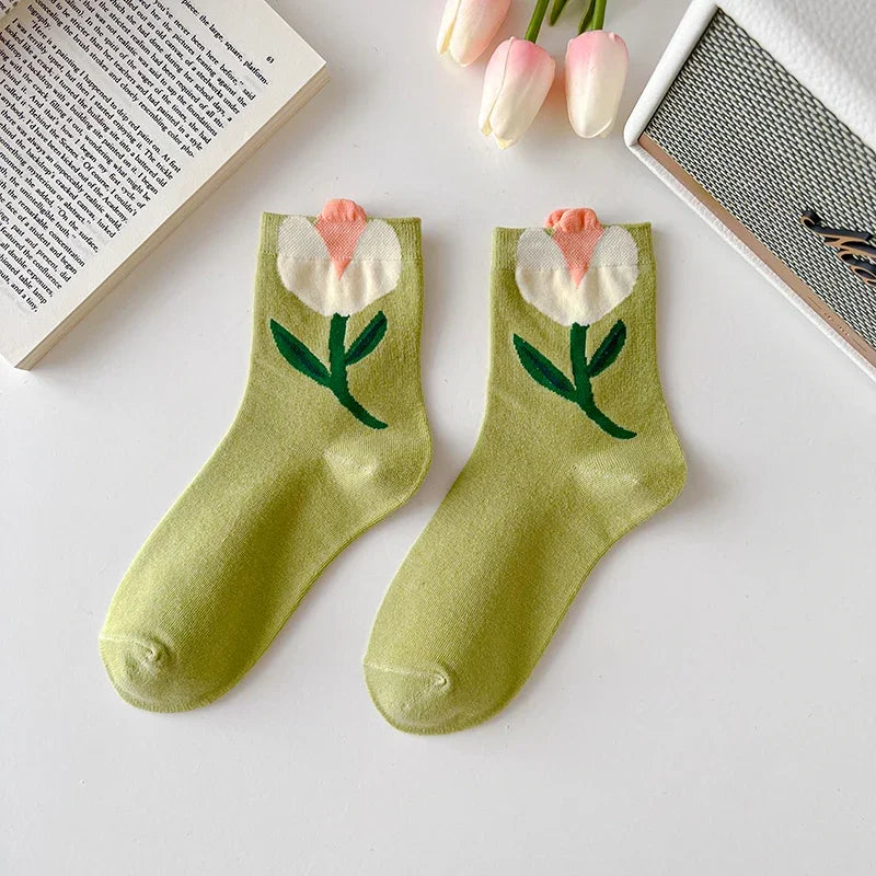 Flower Power Crew Socks