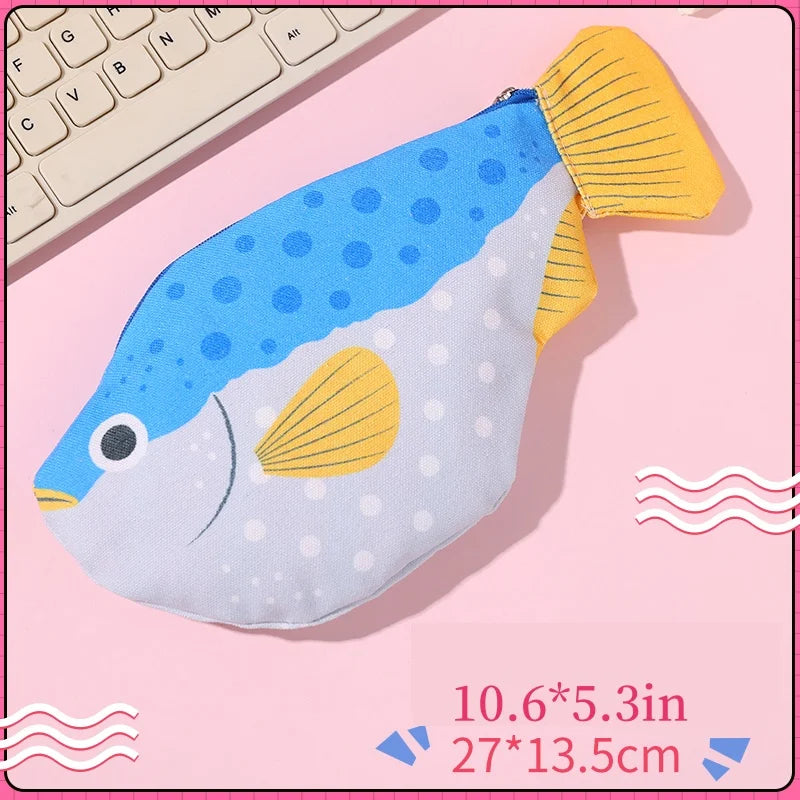 Puffer Fish Zipper Pouch