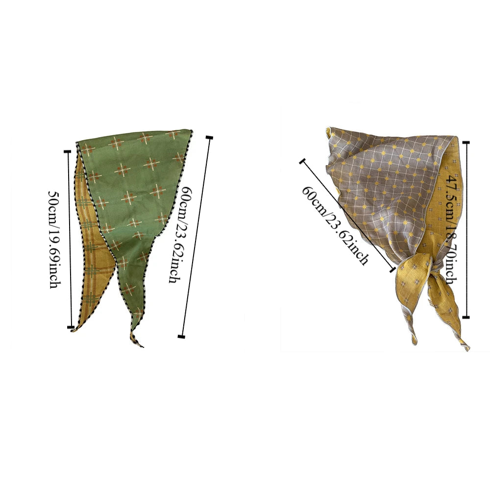 Revesrible Check Pattern Scarf