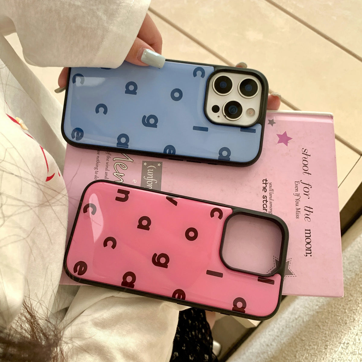 Glossy Alphabet iPhone Case