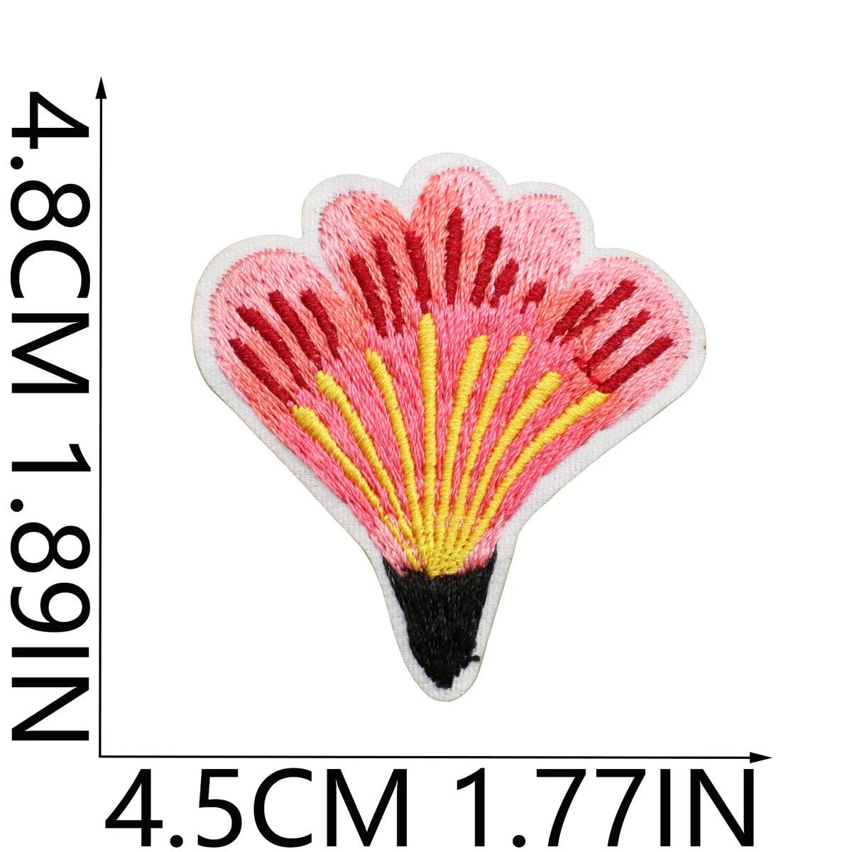 Embroidered Flower Garden Iron-On Patch