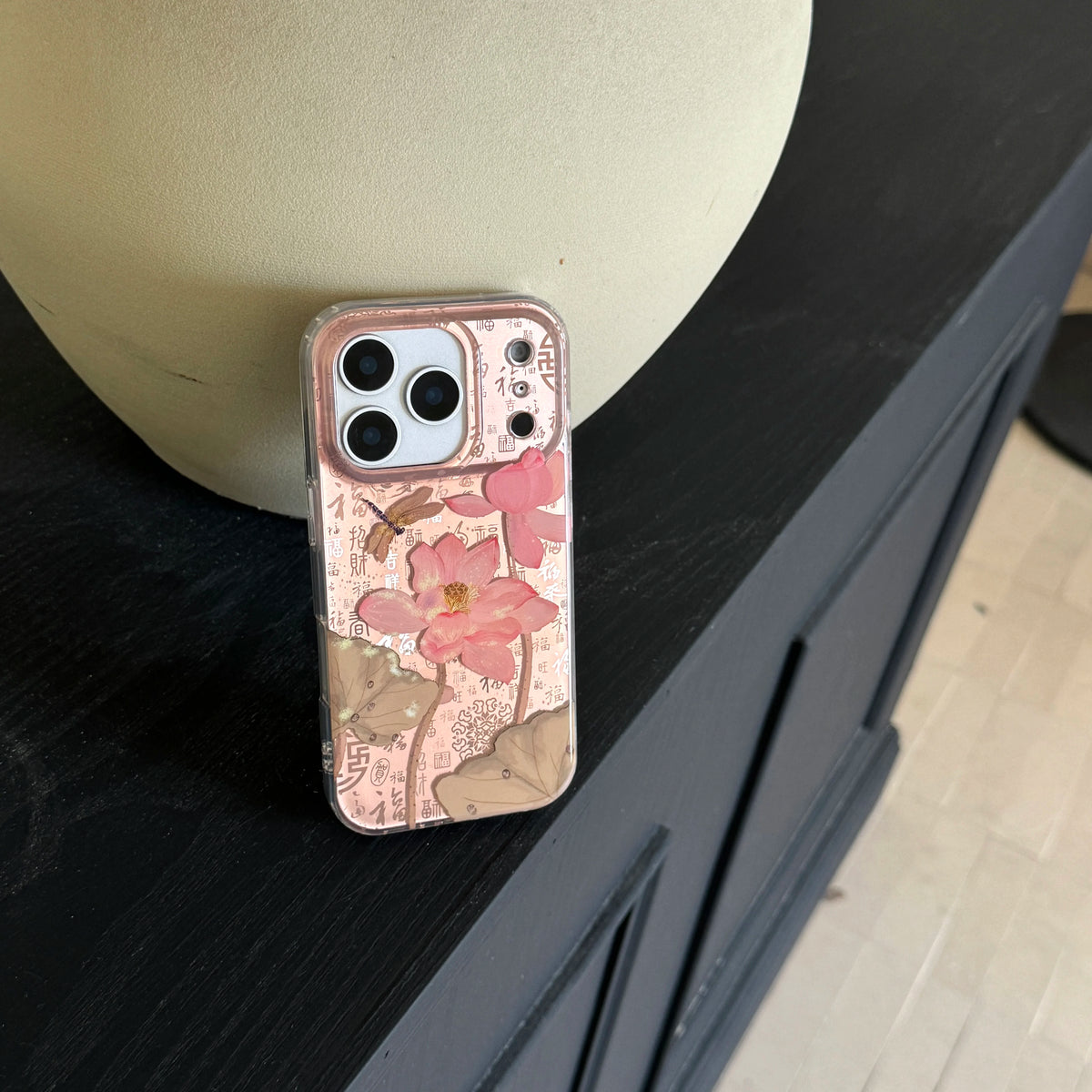 Pink Lotus iPhone Case