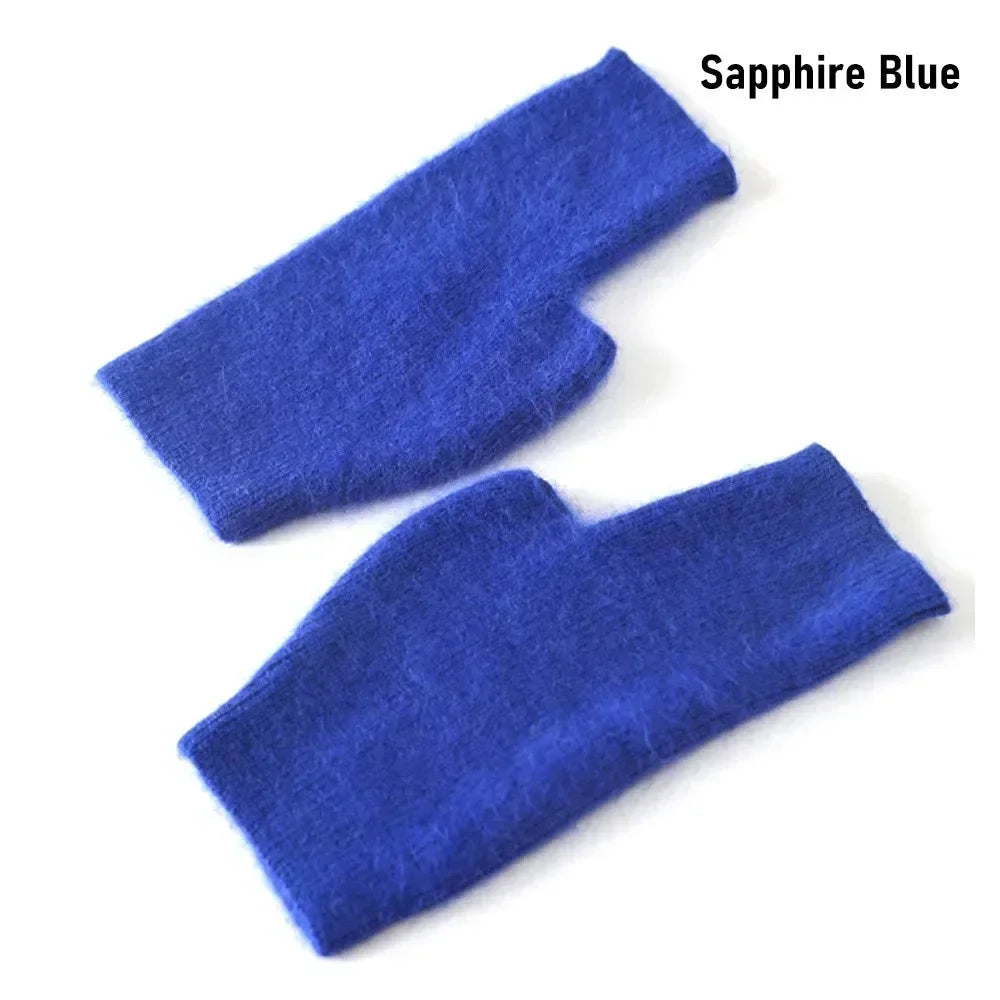 Fuzzy Fingerless Gloves