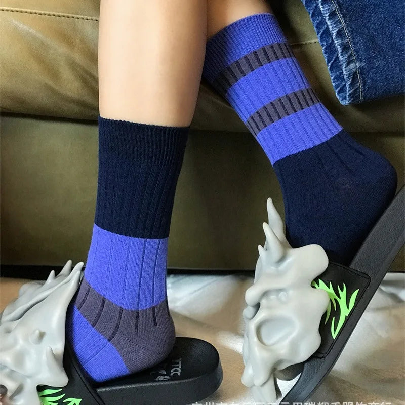 Ice Cream Stripe Crew Socks