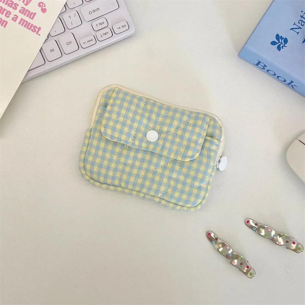 Mini Gingham Coin Purse