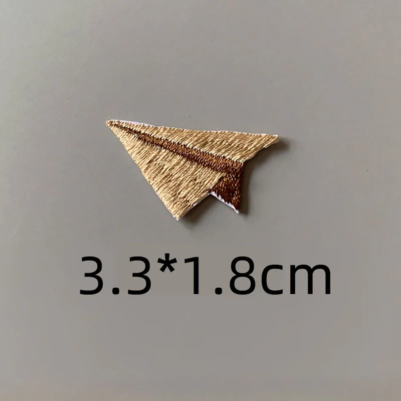 Paper Plane Embroidered Patch