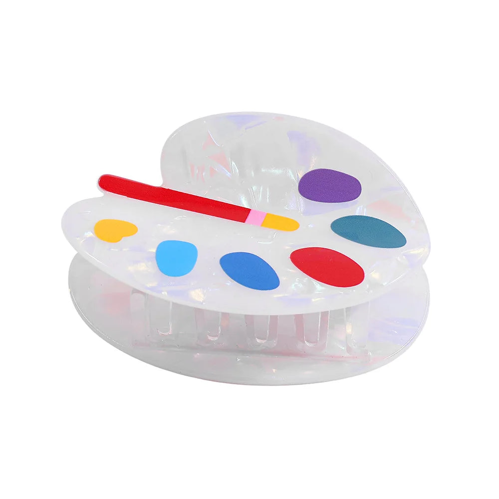Paint Palette Hair Claw Clip
