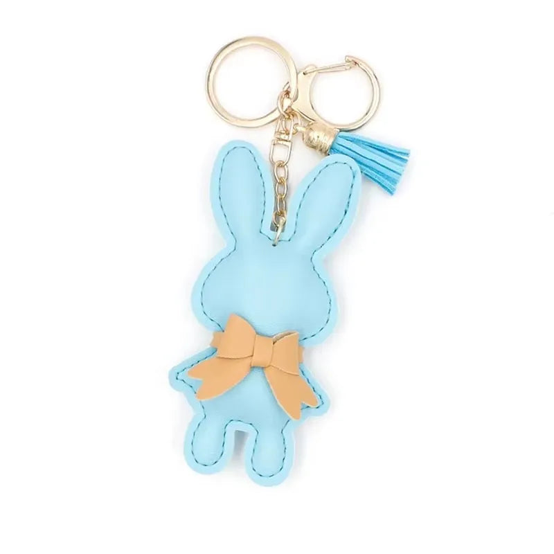 Cute Bunny Bag Charm Keychain - Small Rabbit Purse Pendant, DIY Doll Accessories for Handbags Backpacks Gifts for Girls Wome - Ice Cream Cake