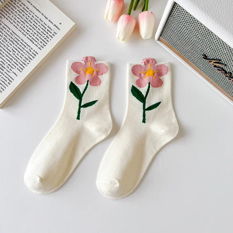 Flower Power Crew Socks