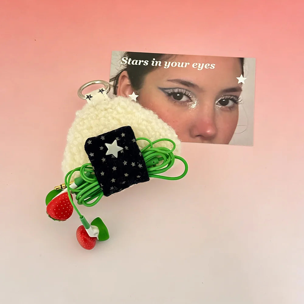 Onigiri Rice Ball Wire Tidy Clip-On Keychain