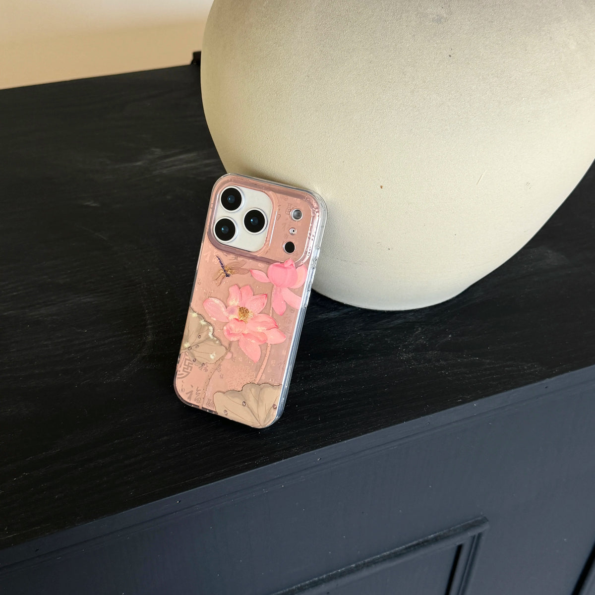 Pink Lotus iPhone Case