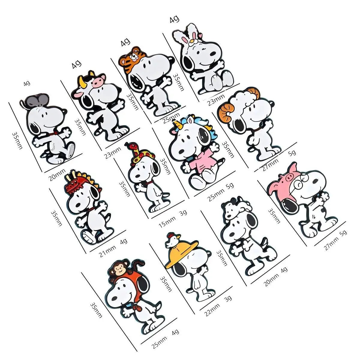 Snoopy Enamel Pin Sets