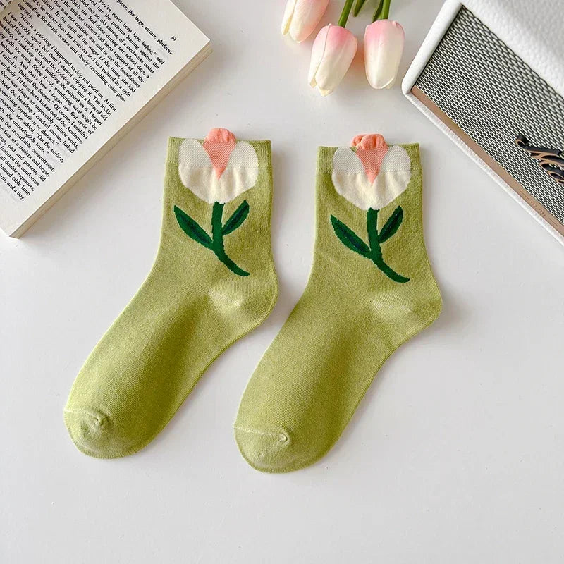 Flower Power Crew Socks