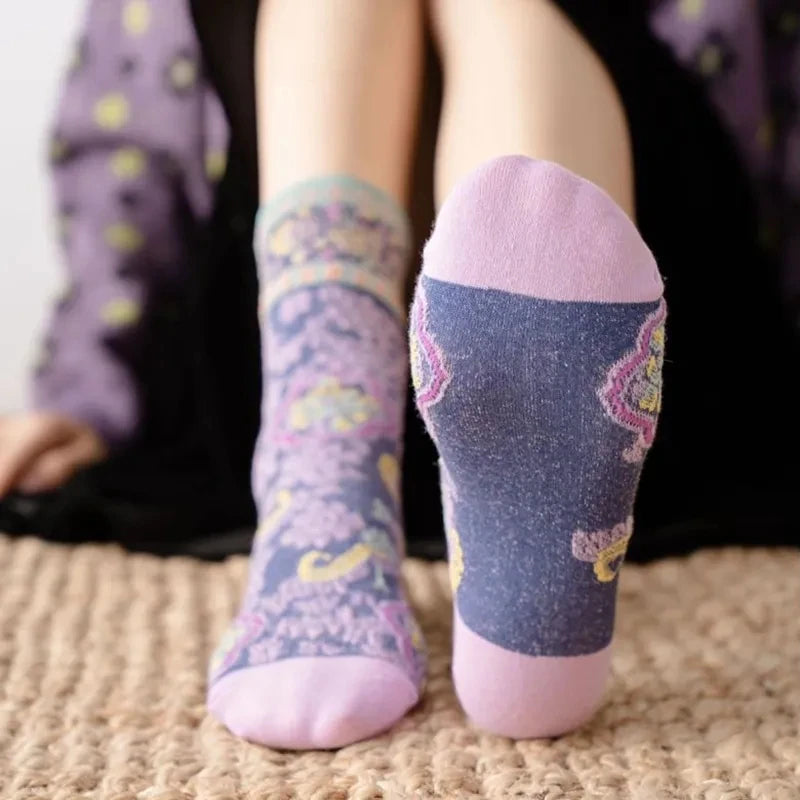 Paisley Crew Sock Set (Set of 5)