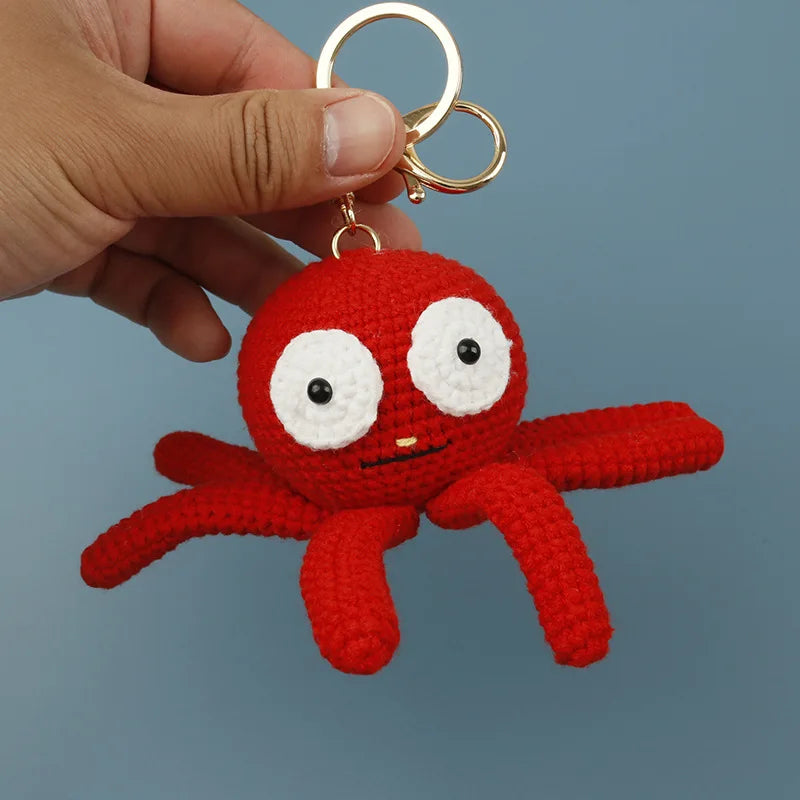 Handmade Crochet Ocean Friends Keychain Charm
