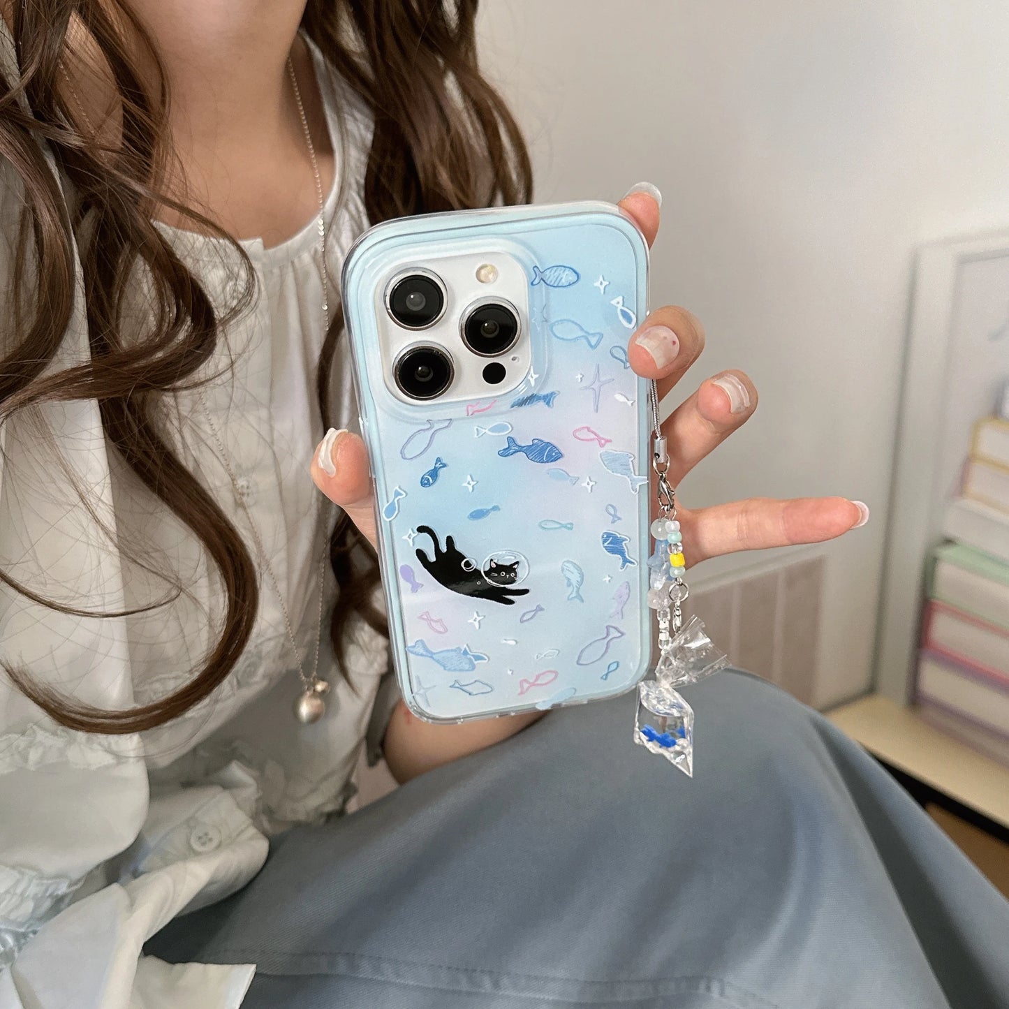 Aquarium Cat iPhone Case - Ice Cream Cake
