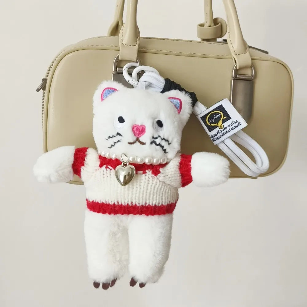 Fashion Cat Plush Keychain (14 Designs)