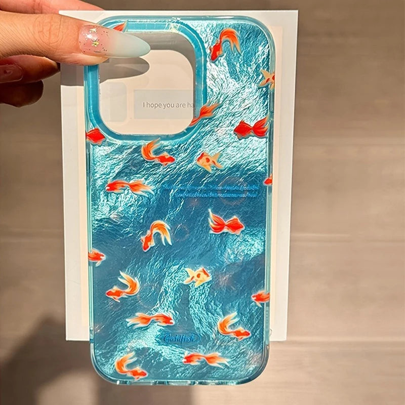 Iridescent Goldfish iPhone Case
