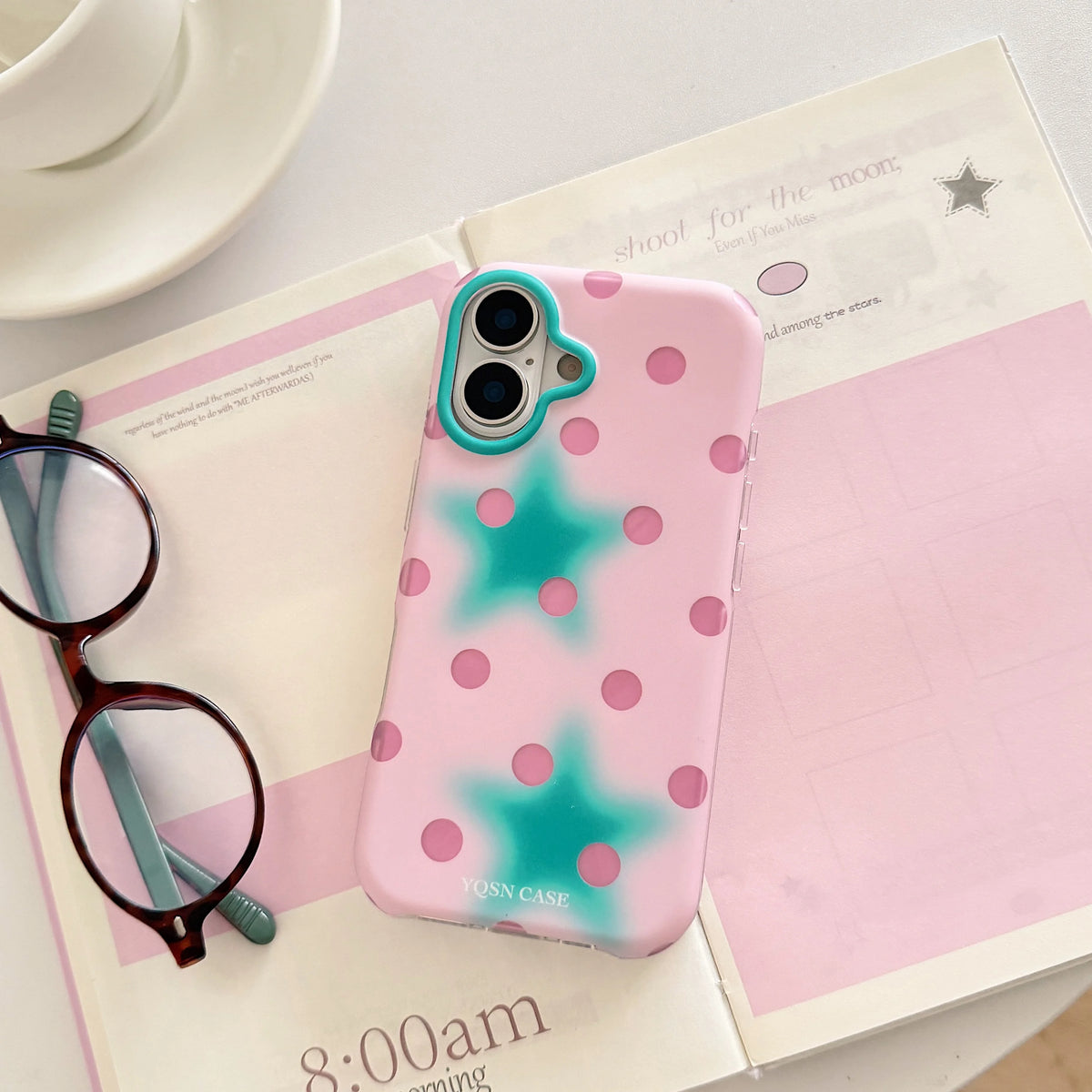y2k Stars and Polka Dots iPhone Case