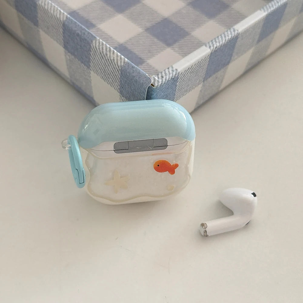 Goldfish Clip-On AirPods Charger Case Cover