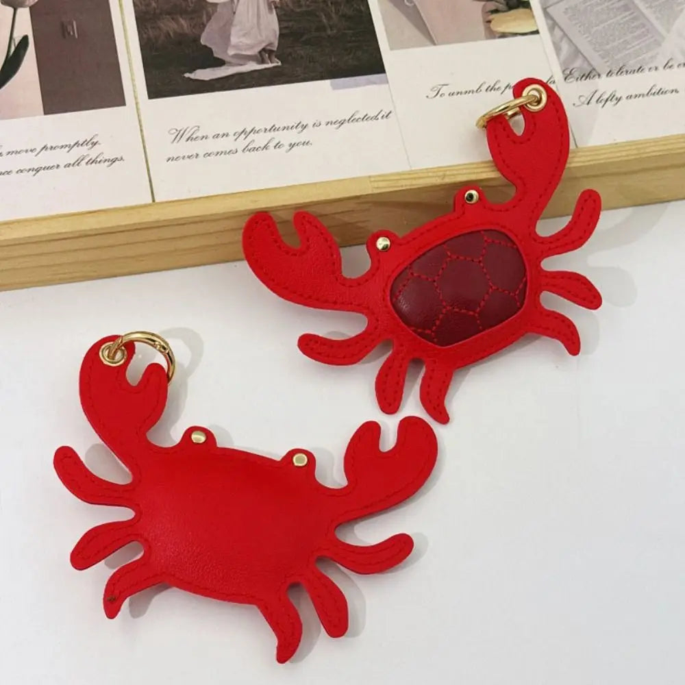 Lovely Beach Style Pu Leather Lobster Pendant Cute Summer Pu Crab Keychain Fashion Hanger Bag Charm Men - Ice Cream Cake