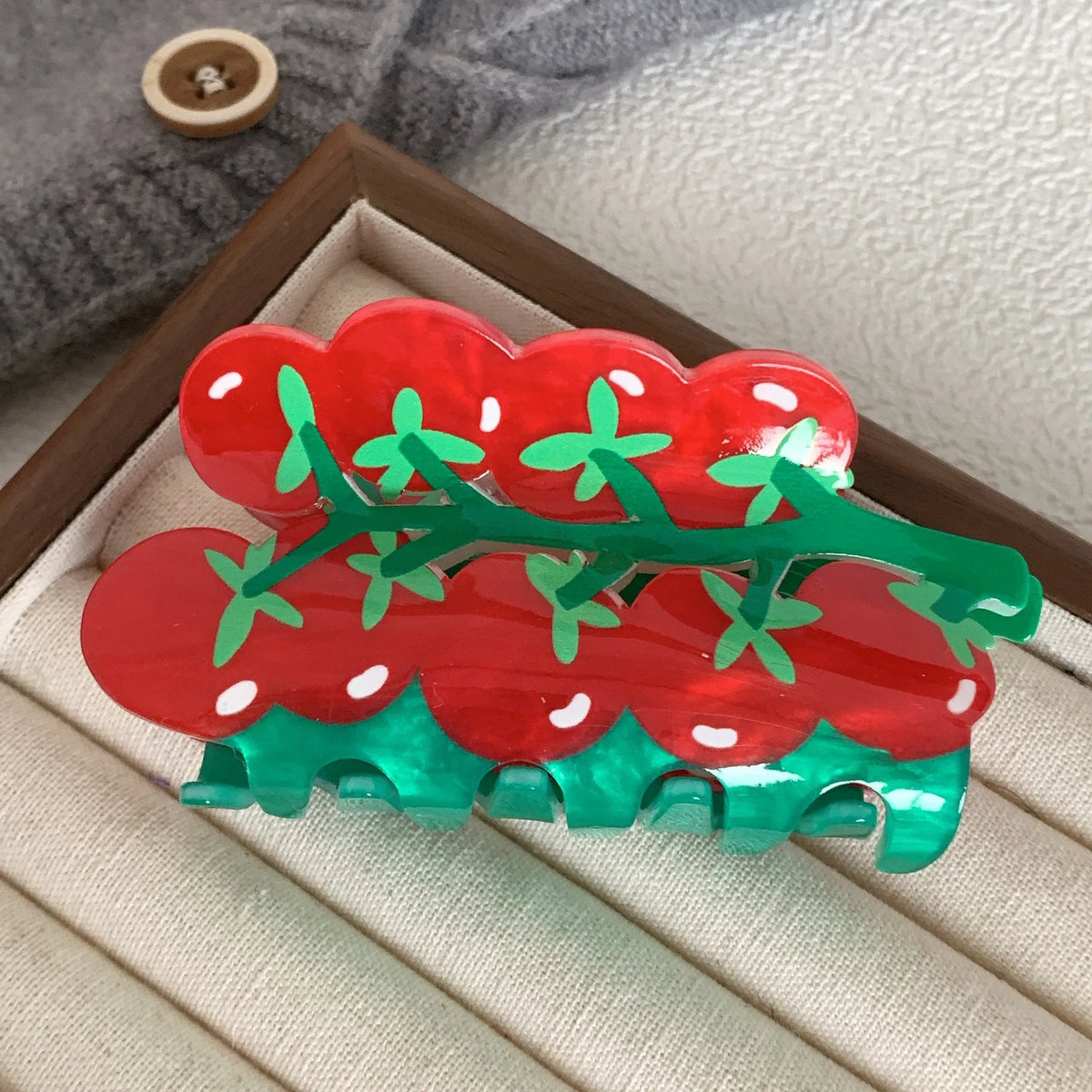 Tomato Bunch Hair Clip Claw