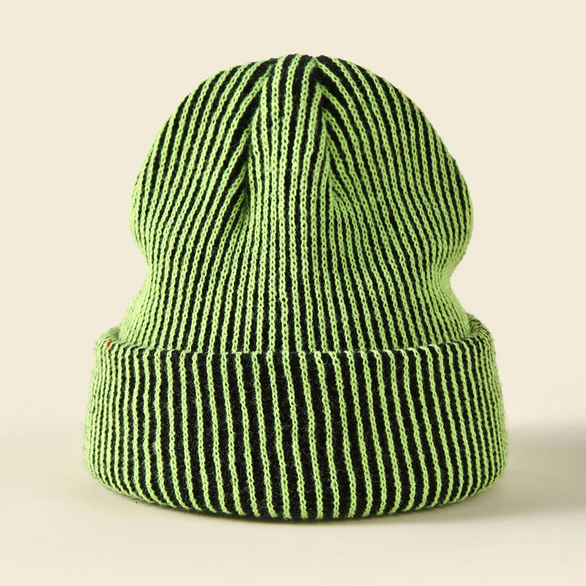 Knitted Ribbed Beanie Hat