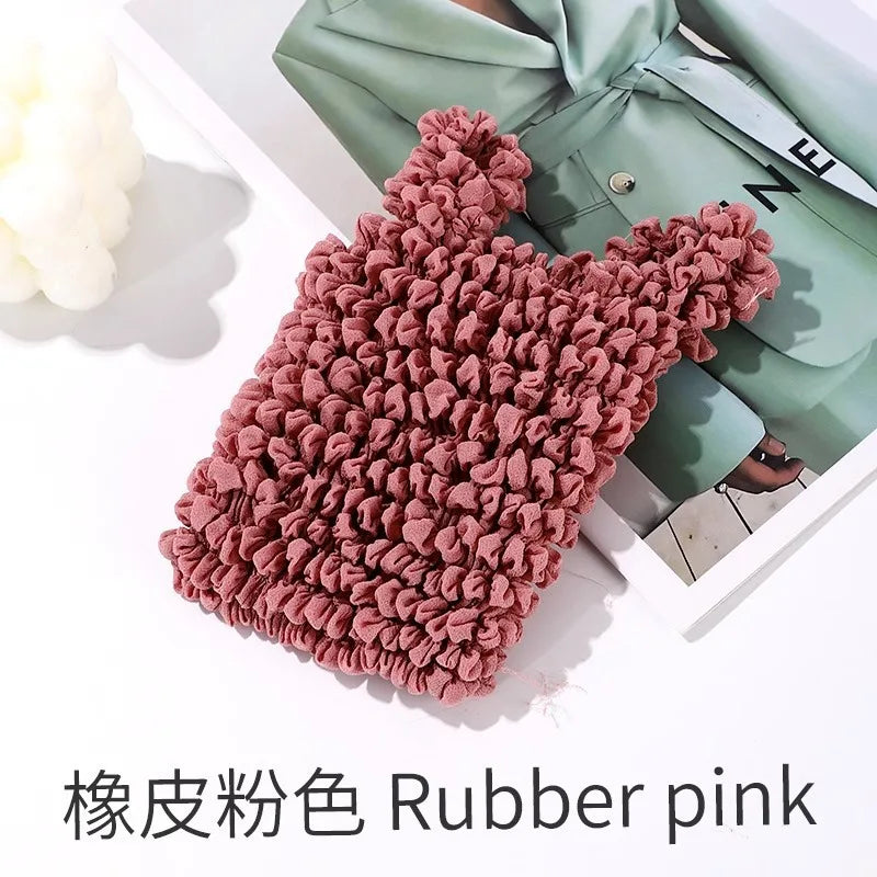 1PCS New Expansion Fold Pleated Flexible Stretch Mini Shopping Bag Large Capacity Bubble Elastic Portable Handbag Storage Bag - Ice Cream Cake