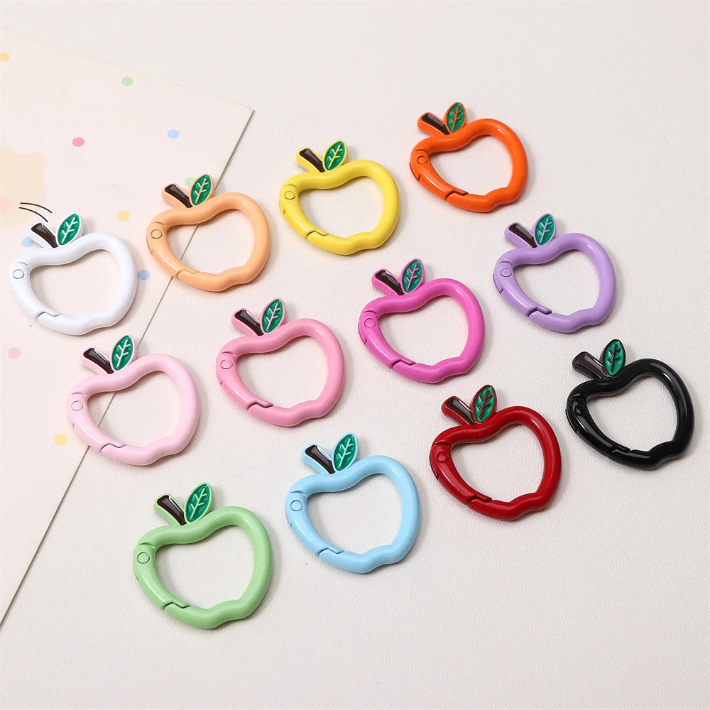 Mini Apple Shaped Carabiner Clip