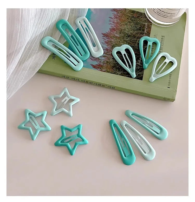 Mint Gradient Pop Hair Clip Sets