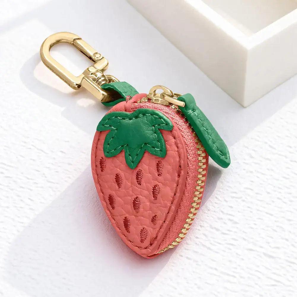 Fruity Clip-On Zipper Pouch Keychain