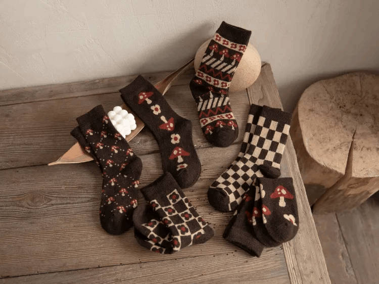 Autumn Forest Ankle Socks (6 Designs)
