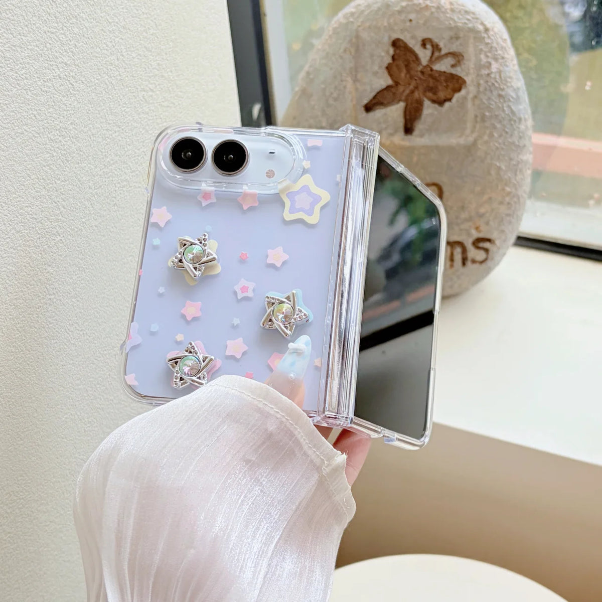 3D Sparkle Stars Case for iPhone Duo