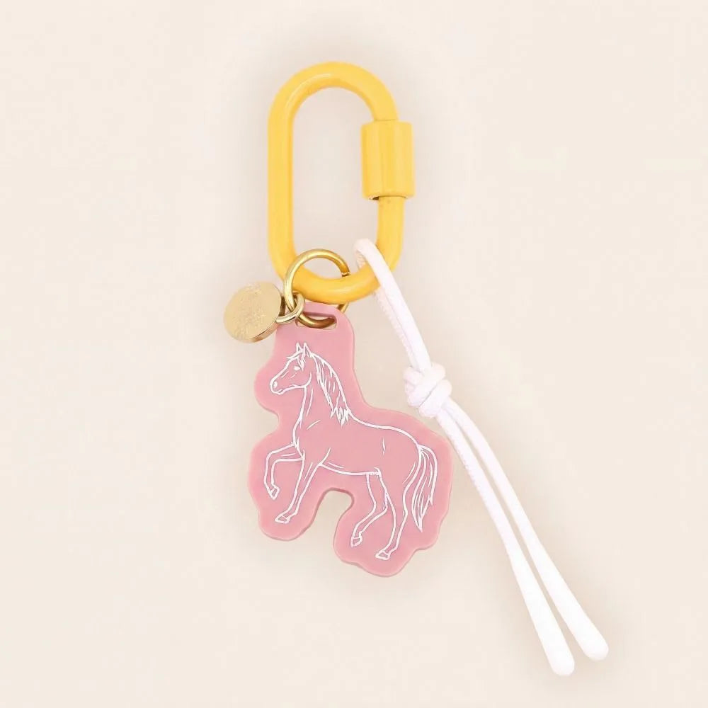 Printed Dog Rope Woven Acrylic Keychain Cat Rabbit Animals Series Pendant Cartoon Design Deer Bag Chain Charms DIY Accessories - Ice Cream Cake