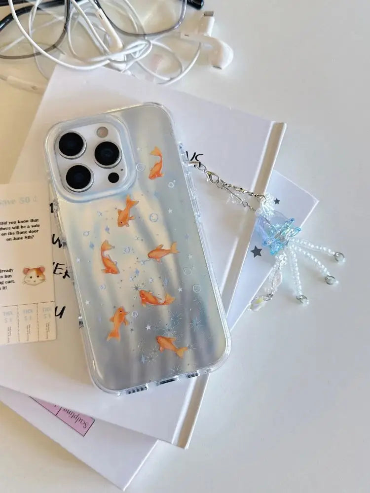 Iridescent Goldfish iPhone Case