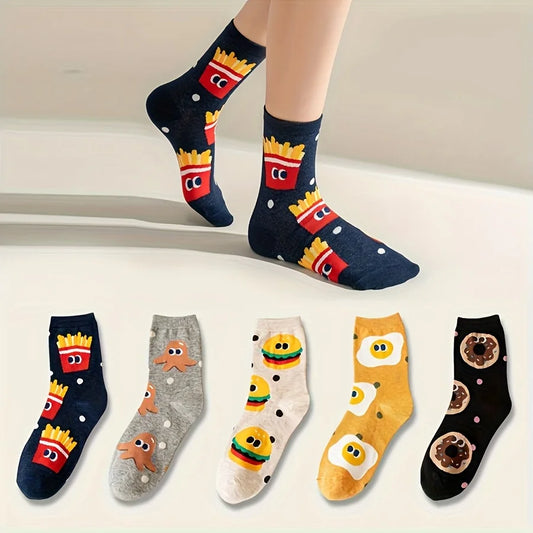 Snacktime Crew Sock Set (Set of 5 Pairs)