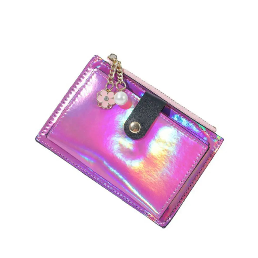 Iridescent Snap Wallet