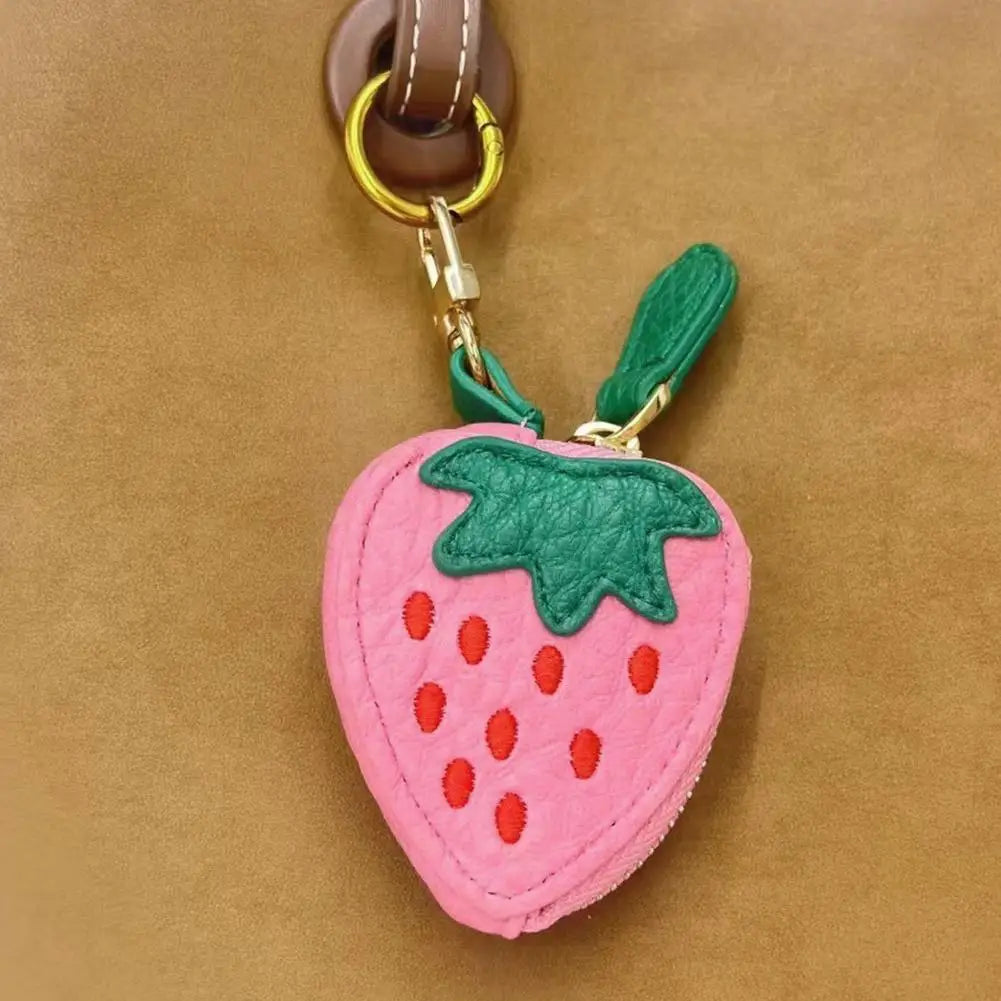 Fruity Clip-On Zipper Pouch Keychain