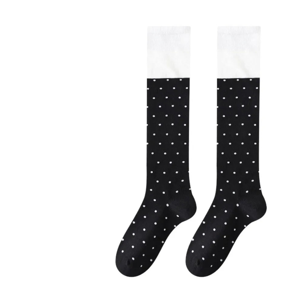 Polka Dot Colourblock Socks