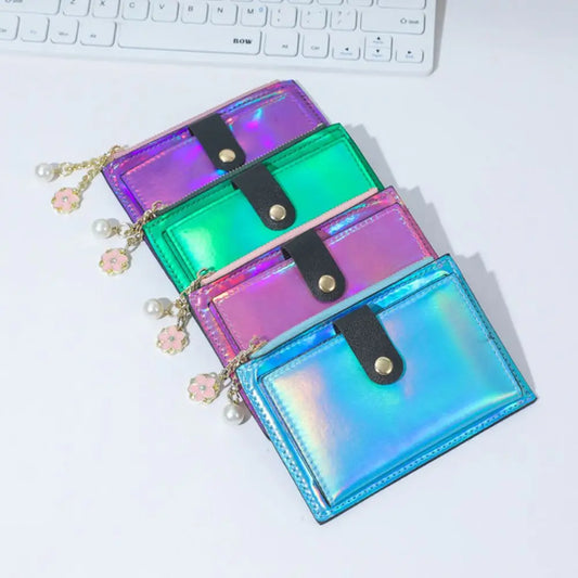 Iridescent Snap Wallet - Ice Cream Cake